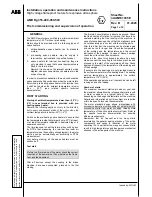 Предварительный просмотр 54 страницы ABB AMD Rg 355 Installation, Operation And Maintenance Instructions