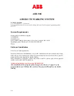 Предварительный просмотр 10 страницы ABB AMS 500 User Manual