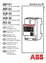 ABB AMT-D1 Assembly And Operating Instructions Manual предпросмотр