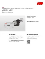 Preview for 1 page of ABB AO2000-LS25 Manual