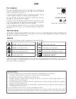 Preview for 2 page of ABB aquamaster Quick Reference Manual