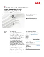 ABB AquaProbe FEA100 User Manual preview