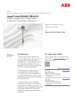 Preview for 1 page of ABB AquaProbe FEA100 User Manual