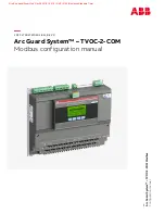 ABB Arc Guard System TVOC-2-COM Configuration Manual preview