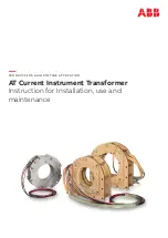 ABB AT35 Instructions For Installation, Use And Maintenance Manual предпросмотр