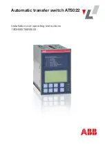 ABB ATS022 Installation And Operating Instructions Manual preview