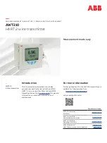 ABB AWT210 Manual preview