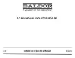 Preview for 1 page of ABB Baldor BC145 Installation & Operating Manual