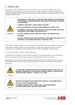 Preview for 4 page of ABB Battery cabinet for PowerValue 11-31T 10-20 kVA User Manual