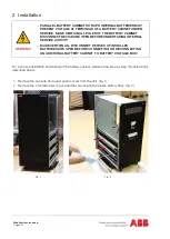 Preview for 6 page of ABB Battery cabinet for PowerValue 11-31T 10-20 kVA User Manual