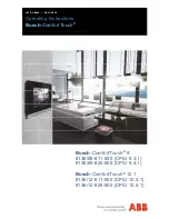 Предварительный просмотр 1 страницы ABB Busch-ComfortTouch 12.1 Operating Instructions Manual