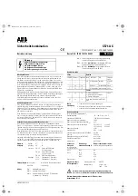 Preview for 1 page of ABB C571-AC Instructions Manual