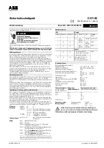 ABB C571-AC Operating Instructions Manual preview