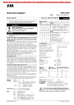 ABB C576 Operating Instructions Manual preview