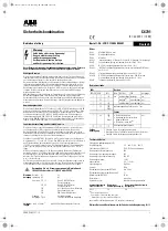 Preview for 1 page of ABB C6701 Instructions Manual