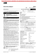 ABB C6701 Operating Instructions Manual preview
