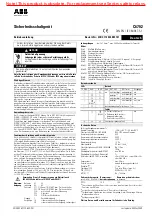 ABB C6702 Operating Instructions Manual preview