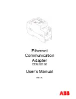 Preview for 1 page of ABB CEM 05100 User Manual