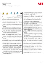 Preview for 1 page of ABB CM-MSS Safety Instruction