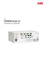 Preview for 1 page of ABB COM600 series Operator'S Manual