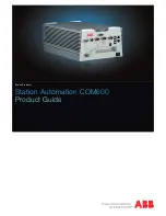 Предварительный просмотр 1 страницы ABB COM600 series Product Manual
