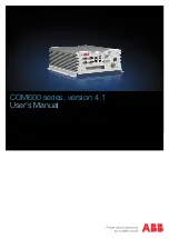 Preview for 1 page of ABB COM600 series User Manual