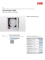 ABB Commander C1900 Commissioning Instruction preview
