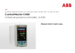 Preview for 1 page of ABB ControlMaster CM10 Commissioning Instructions