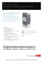 Preview for 1 page of ABB CP-ASI/2.8 Manual