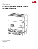 ABB CPS6000-Systems-48V DC Power Installation Manual preview