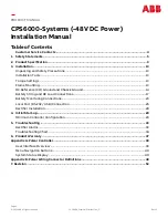 Предварительный просмотр 3 страницы ABB CPS6000-Systems-48V DC Power Installation Manual