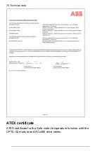 Предварительный просмотр 70 страницы ABB CPTC-02 User Manual