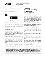 ABB CRN-1 Instruction Leaflet preview