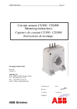 Preview for 1 page of ABB CS500 Mounting Instructions