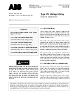 ABB CV Series Instruction Leaflet preview