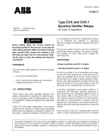 ABB CVX Instruction Leaflet preview