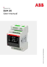 Preview for 1 page of ABB D1M 20 User Manual