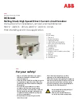 ABB DCBreak 1815 Instructions For Installation & Operation preview