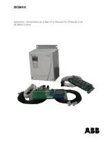 ABB DCS800 Installation And Start-Up Manual preview
