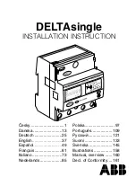 Предварительный просмотр 1 страницы ABB DELTAsingle Installation Instruction