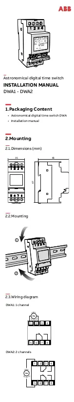 ABB DWA1 User Manual preview