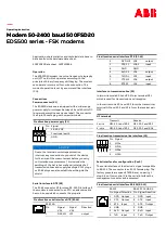 Preview for 1 page of ABB EDS 500FSD20 Operating Instructions Manual