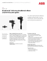 ABB Elastimold 252LR Quick Manual preview