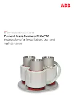 ABB ELK-CT0 145 F Instructions For Installation, Use And Maintenance Manual preview