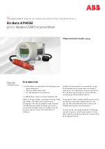 Preview for 1 page of ABB Endura APA592 Operating	 Instruction