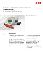 Preview for 1 page of ABB Endura APA592 Operating Instruction