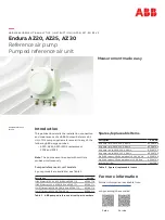 ABB Endura AZ20 series Instruction preview