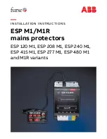 ABB ESP 120 M1 Installation Instructions Manual preview