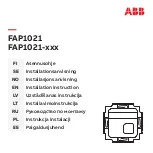 ABB FAP1021 Series Installation Instruction предпросмотр