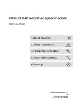 Preview for 3 page of ABB FBIP-21 BACnet/IP User Manual